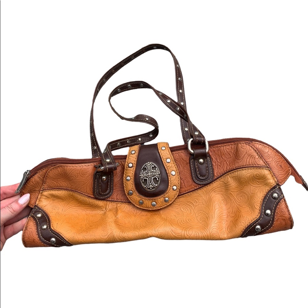 Vintage leather MC purse